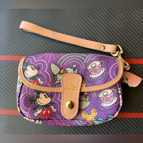 RARE Disney Parks Sketch Wristlet by Dooney & Bourke - Picture 2 of 3